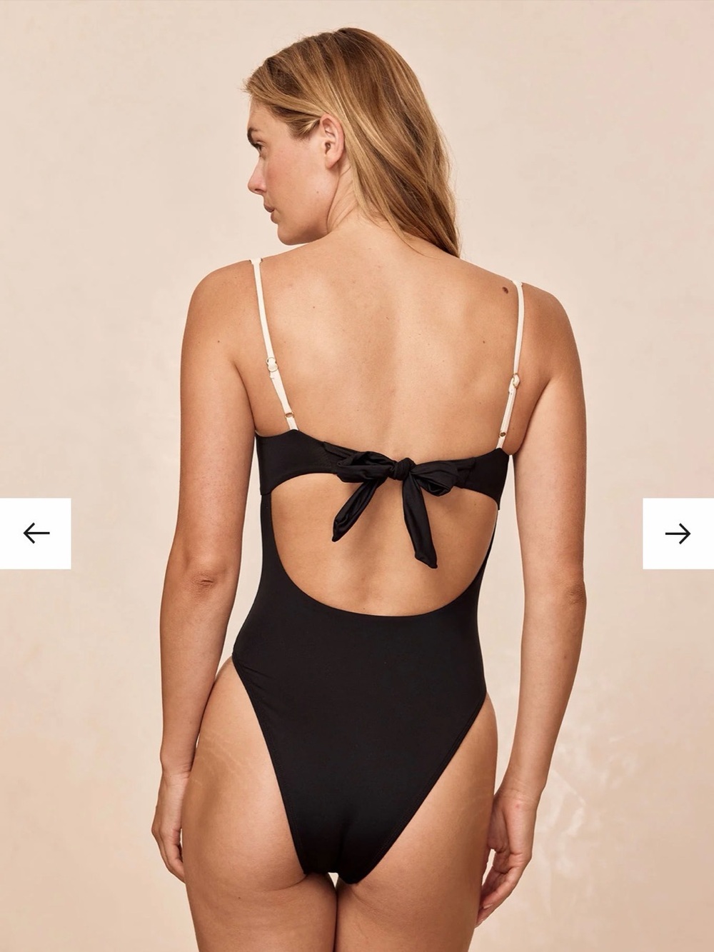 Monday swimwear - CLOVELLY ONE PIECE - BLACK/IVORY - Picture 2 of 10